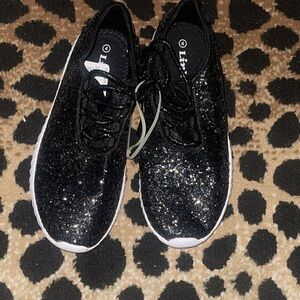 Link Black Glitter Sneakers